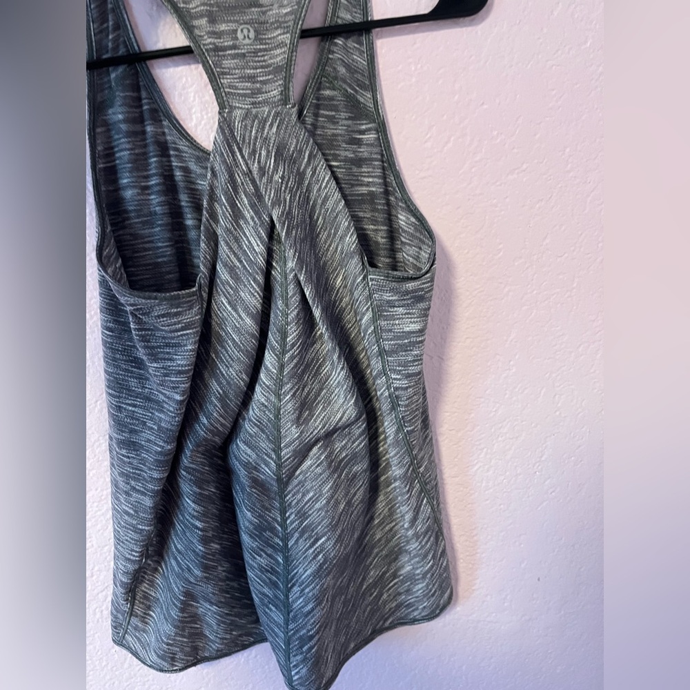 Gray Racerback Tank Top - Picture 2 of 4